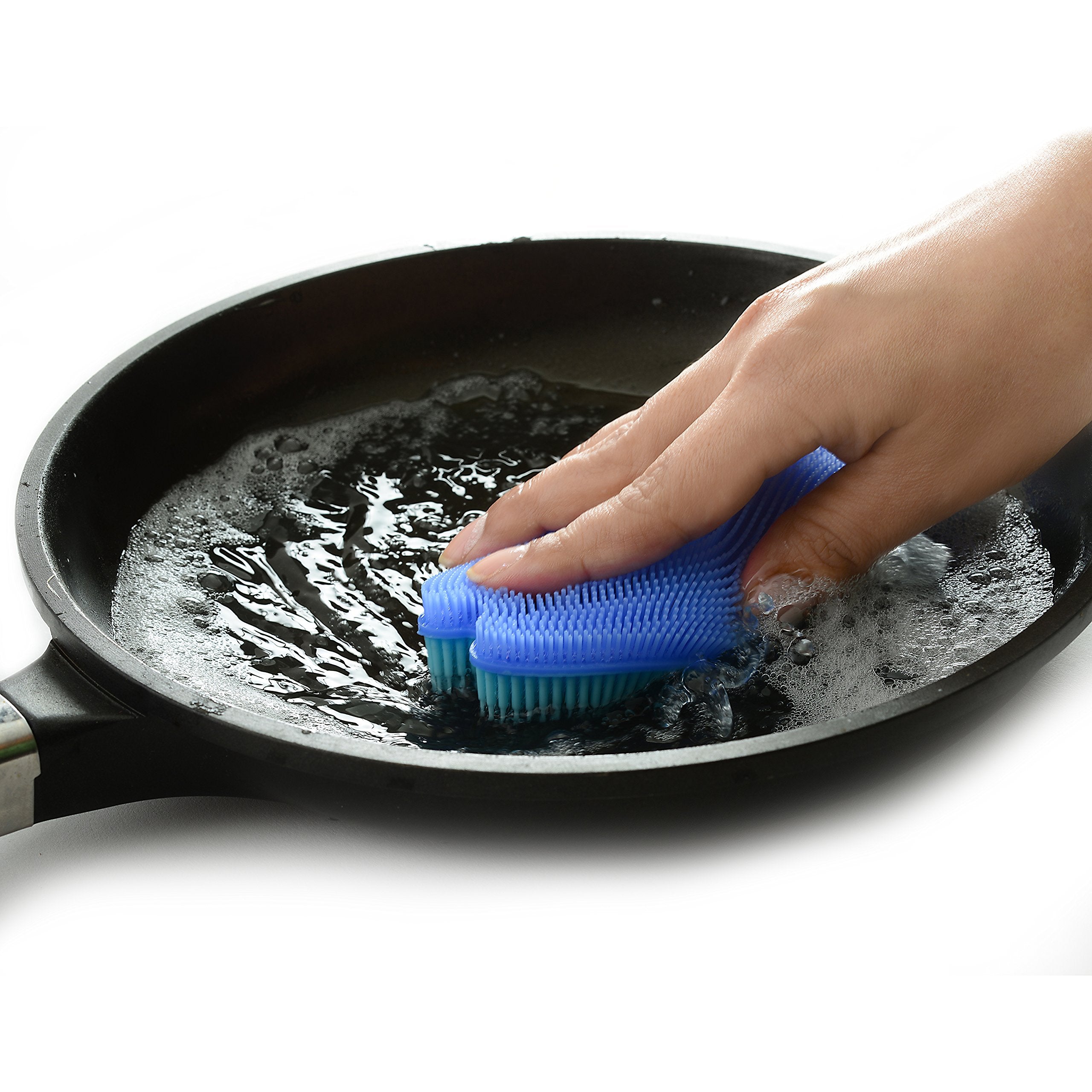 Norpro cepillo silicona para vegetales, ayuda a limpiar.