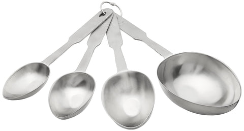 Conjunto de cucharas medidoras Norpro en acero inoxidable para mediciones diarias.