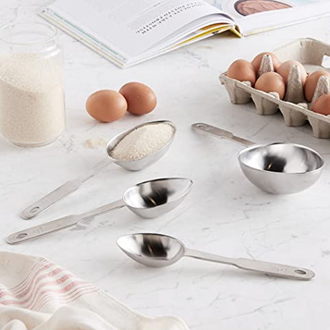 Norpro cuarto de taza de acero inoxidable para medir ingredientes secos.