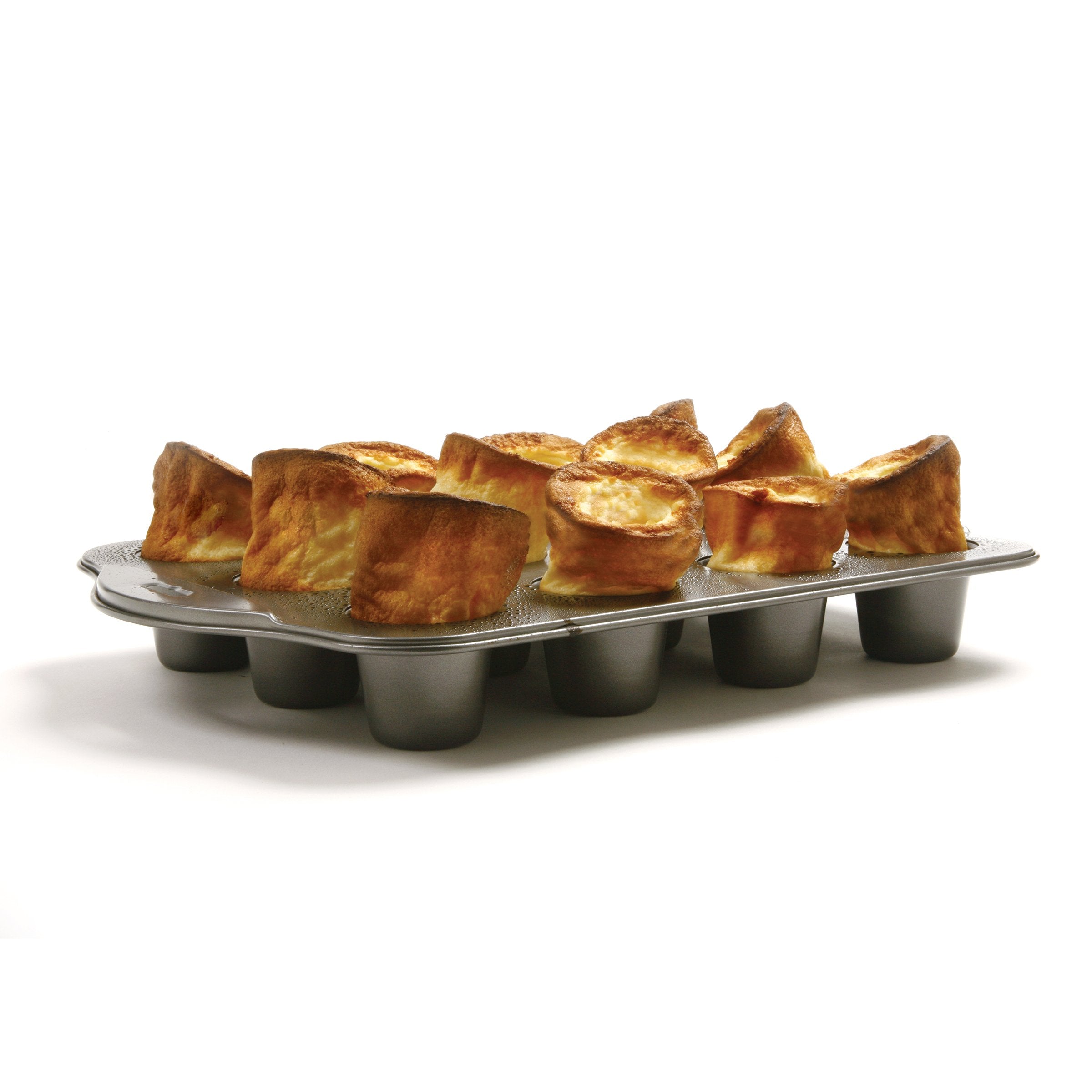Norpro detalle orificios superiores de 2,25 pulgadas para popovers uniformes