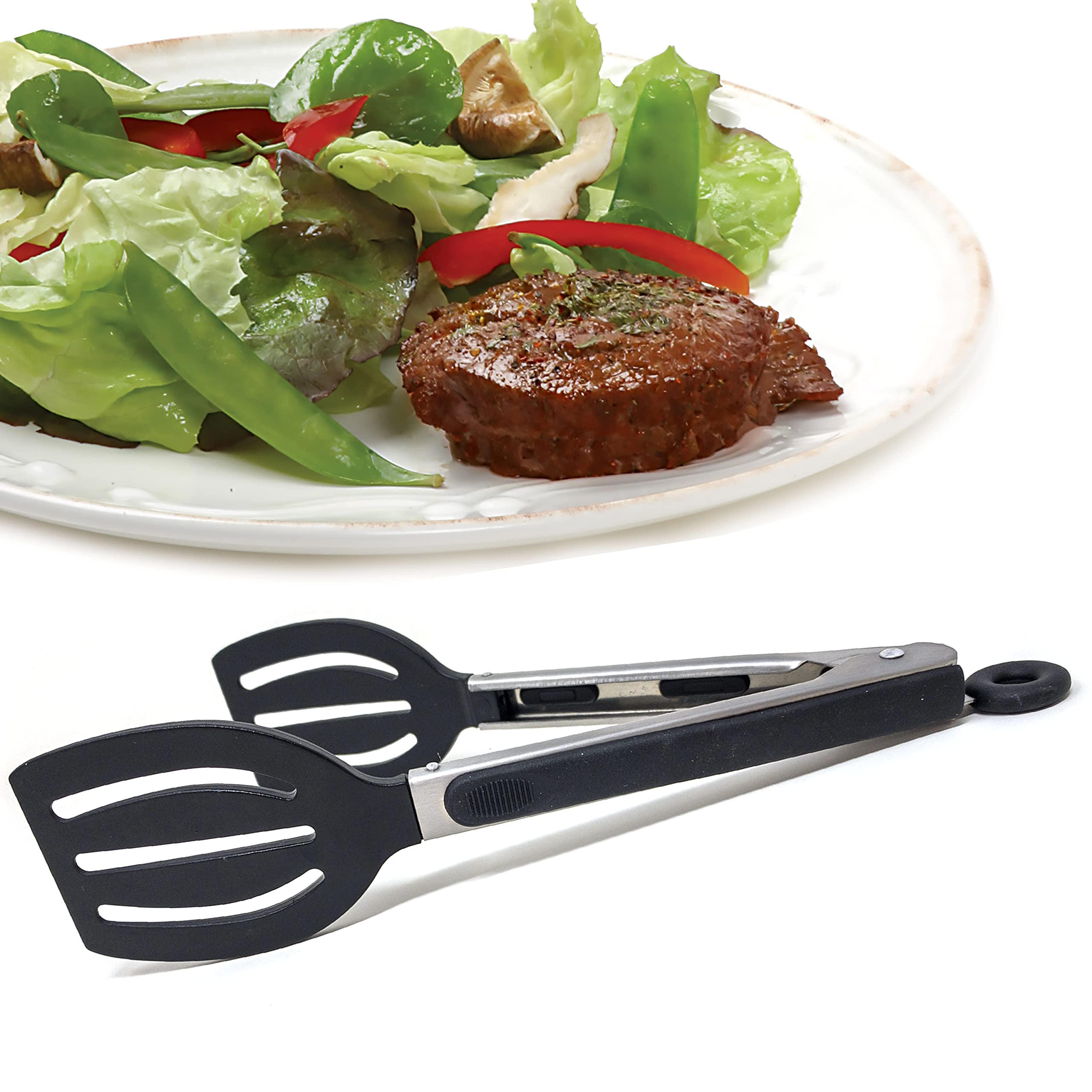 Norpro Grip-EZ, con dimensiones de 9 pulgadas para maniobras precisas.