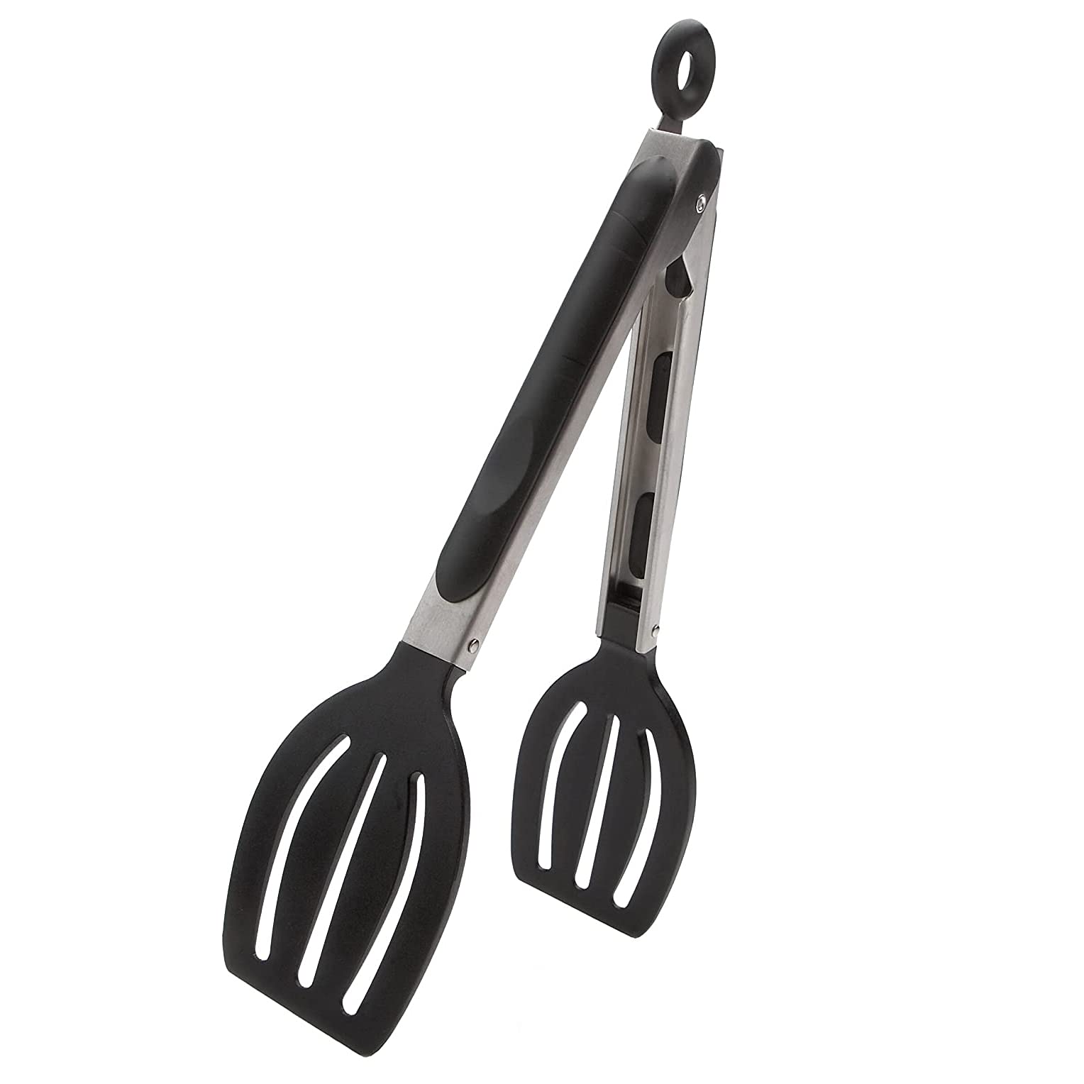 Norpro Grip-EZ espatula de 9 pulgadas, acero inoxidable, voltear con precisión en sartenes antiadherentes.