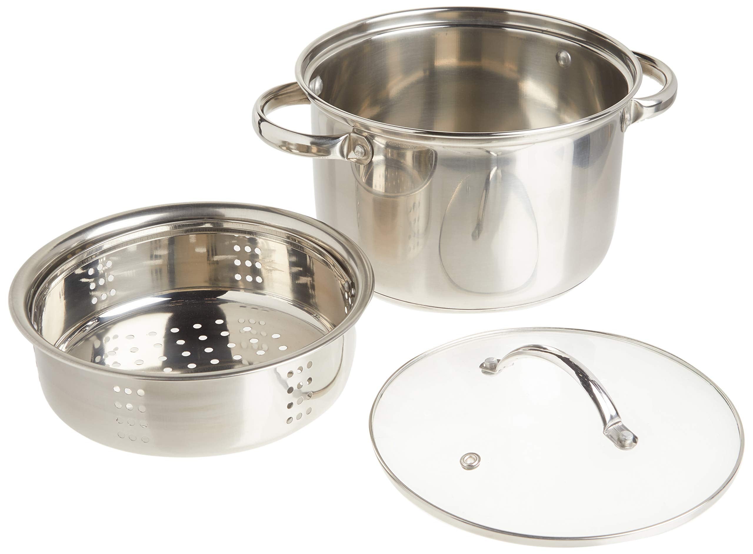 Norpro inserto para vapor 4 cuartos ideal para verduras y mariscos al dente