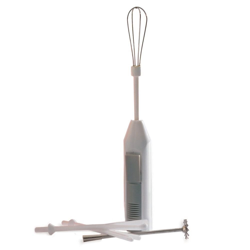 Norpro Mezclador mini inalambrico blanco listo para batir huevos rápidamente