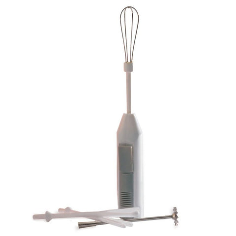 Norpro Mezclador mini inalambrico blanco listo para batir huevos rápidamente