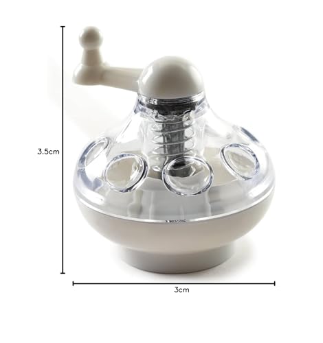 Norpro Nutmeg Grinder, vista de las dimensiones para cocinas pequeñas
