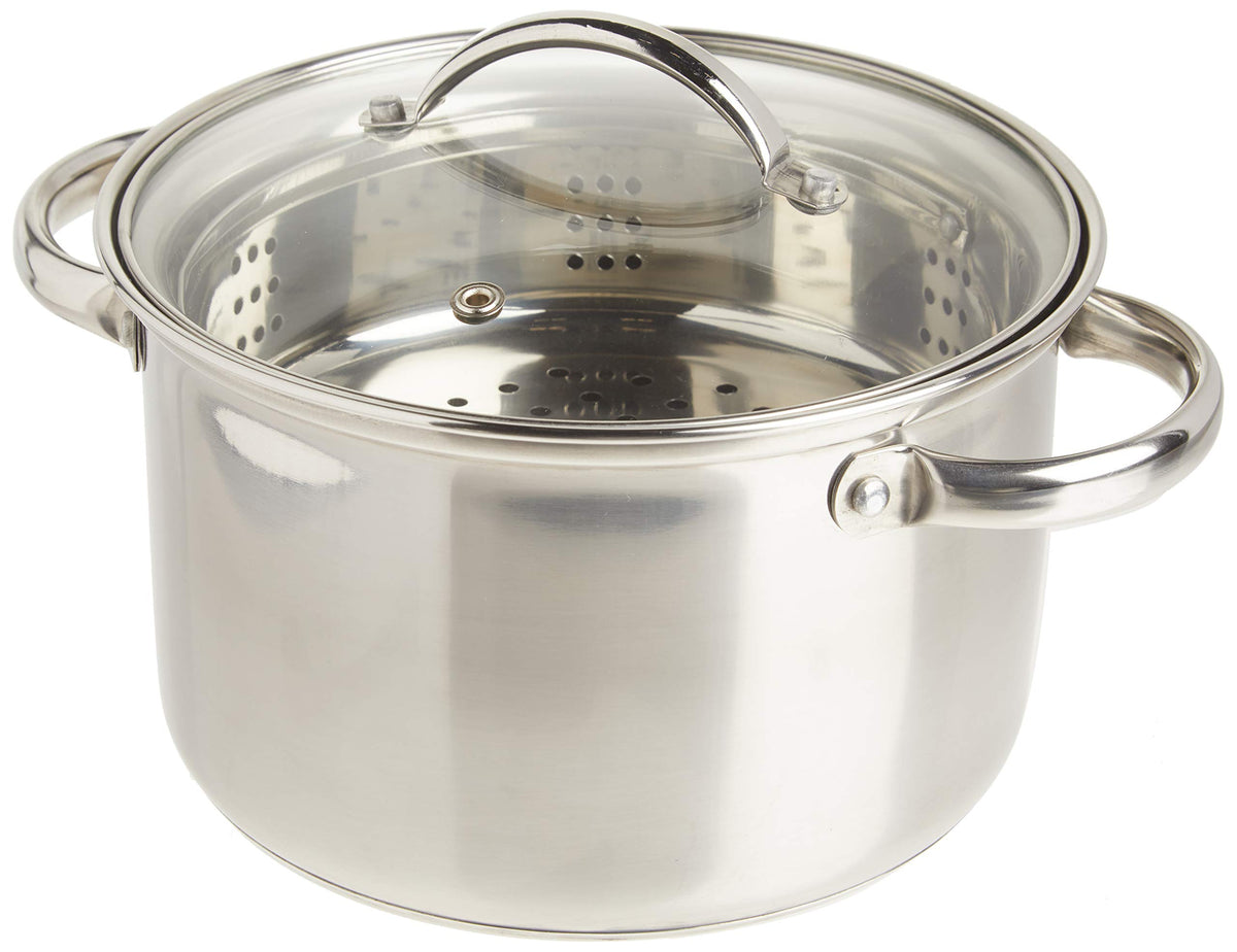 Norpro olla de vapor 4 cuartos lista para cocinar al vapor verduras de forma rápida