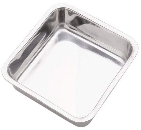 Norpro pan torta acero inoxidable cuadrado 8 pulgadas, fácil desmoldado y cocción uniforme.