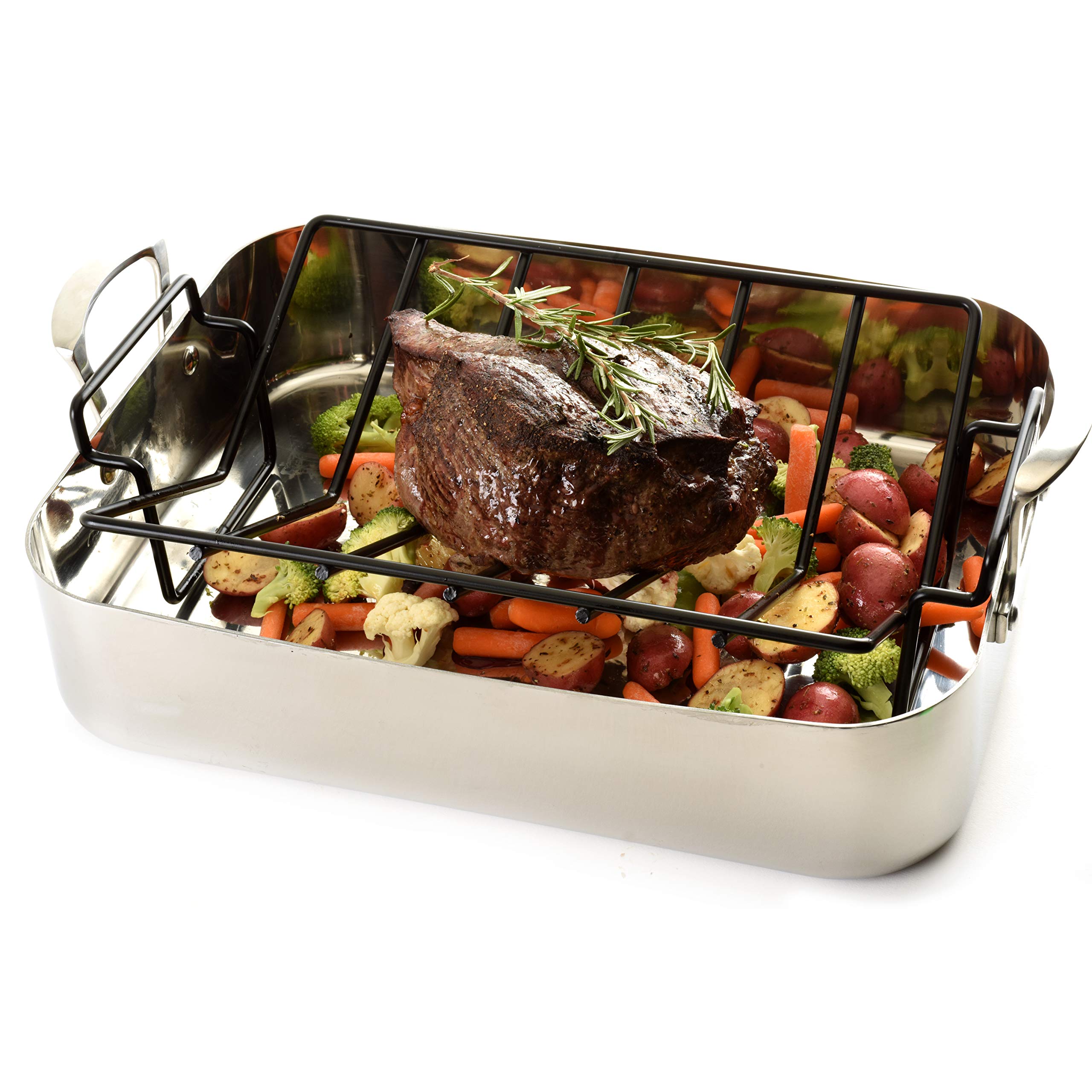 Norpro rejilla rectangular para uso versátil en horno.