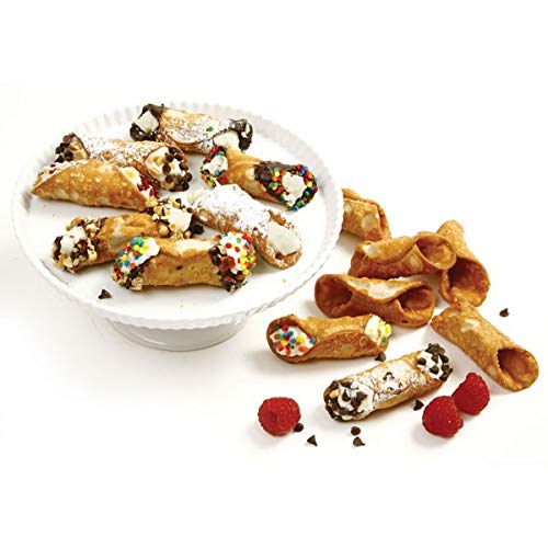 Norpro set de 12 moldes cannoli aptos para lavavajillas y limpieza rápida.