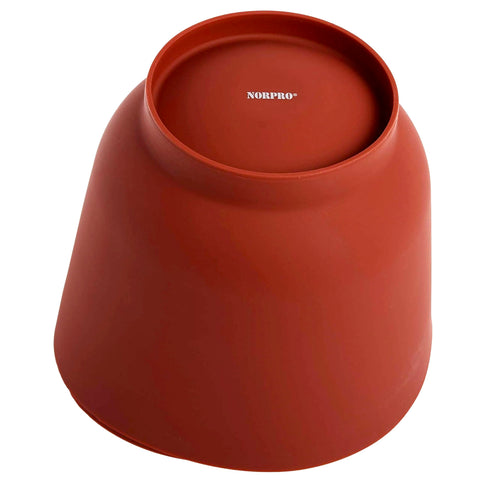 Norpro tazones rojos: interior liso facilita limpieza y desmolde suave