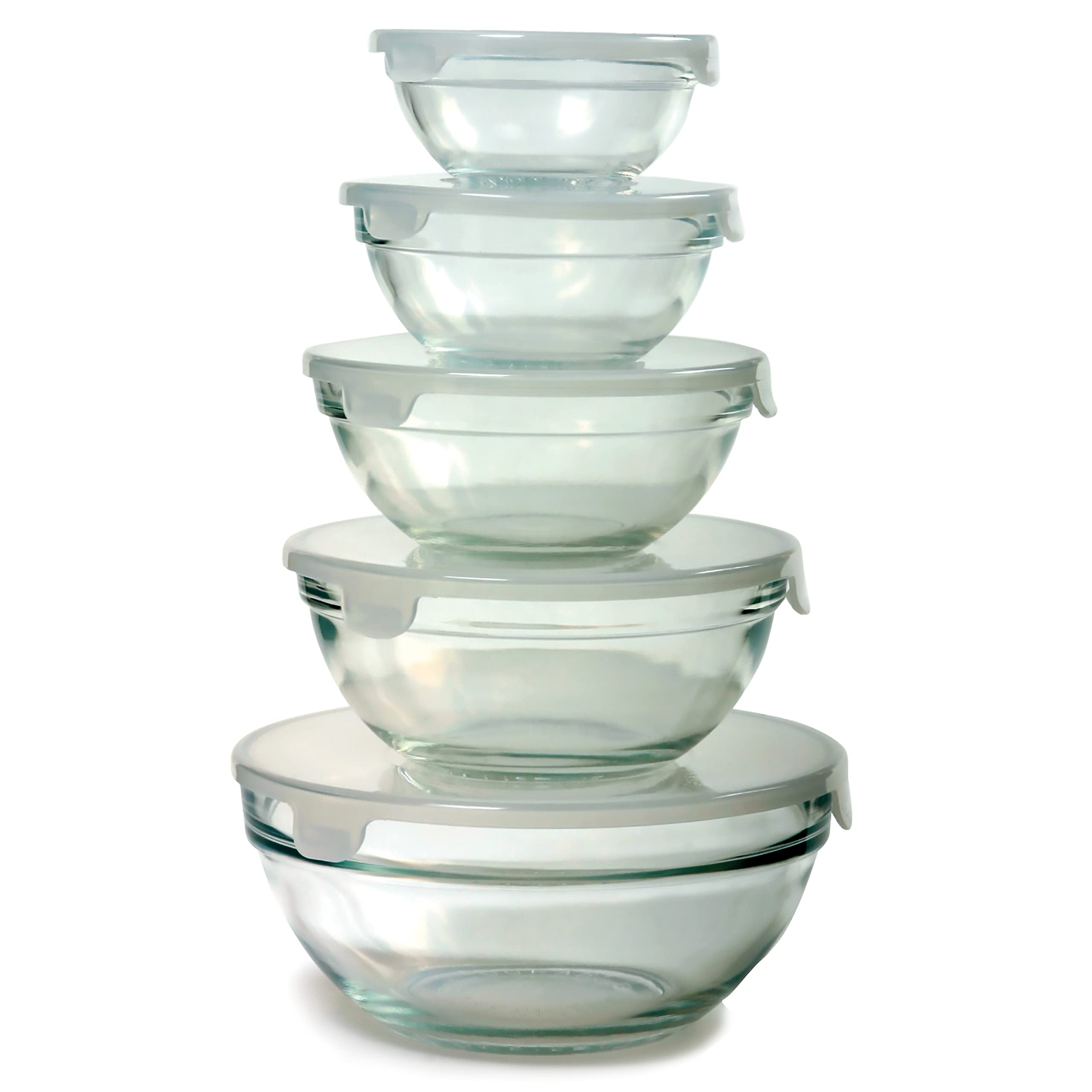 Norpro tazones 2-3 tazas para sazonar, mezclar y conservar sobras.