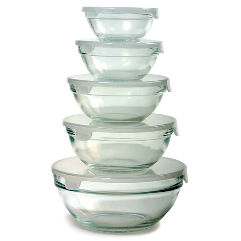 Norpro tazones 2-3 tazas para sazonar, mezclar y conservar sobras.