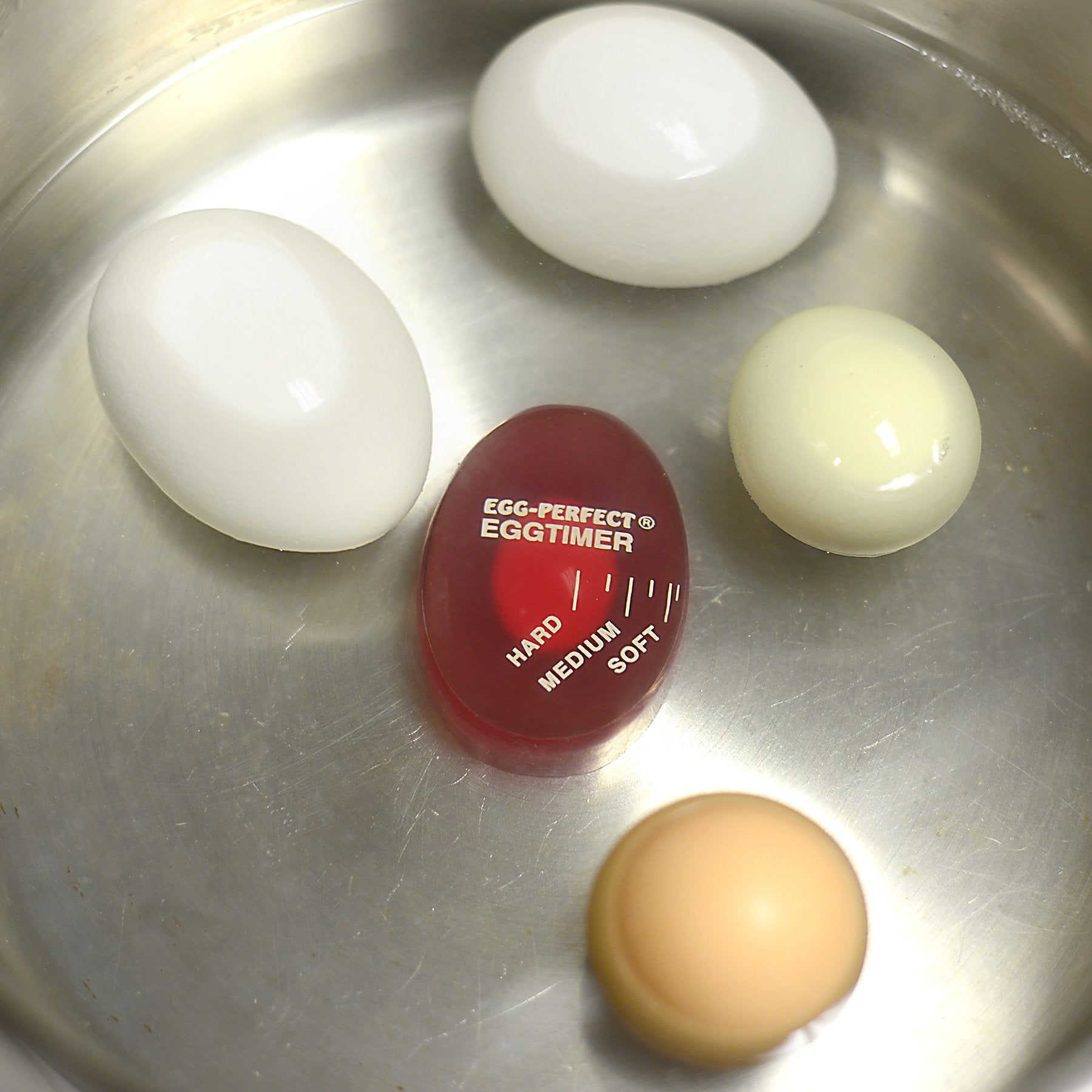 Norpro Temporizador Huevo Perfecto, ajuste por número de huevos, ideal para cocinar lotes.