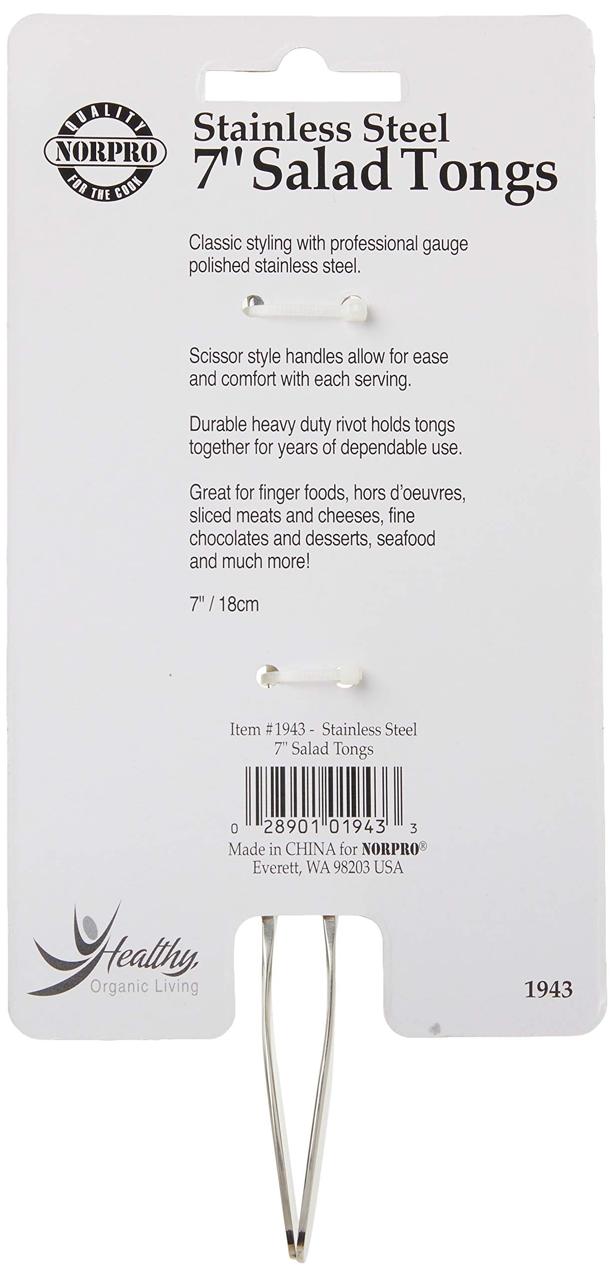 Tenazas Norpro para chocolates finos, acero pulido, utensilio elegante para postres.
