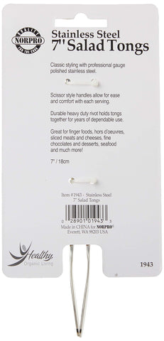 Tenazas Norpro para chocolates finos, acero pulido, utensilio elegante para postres.