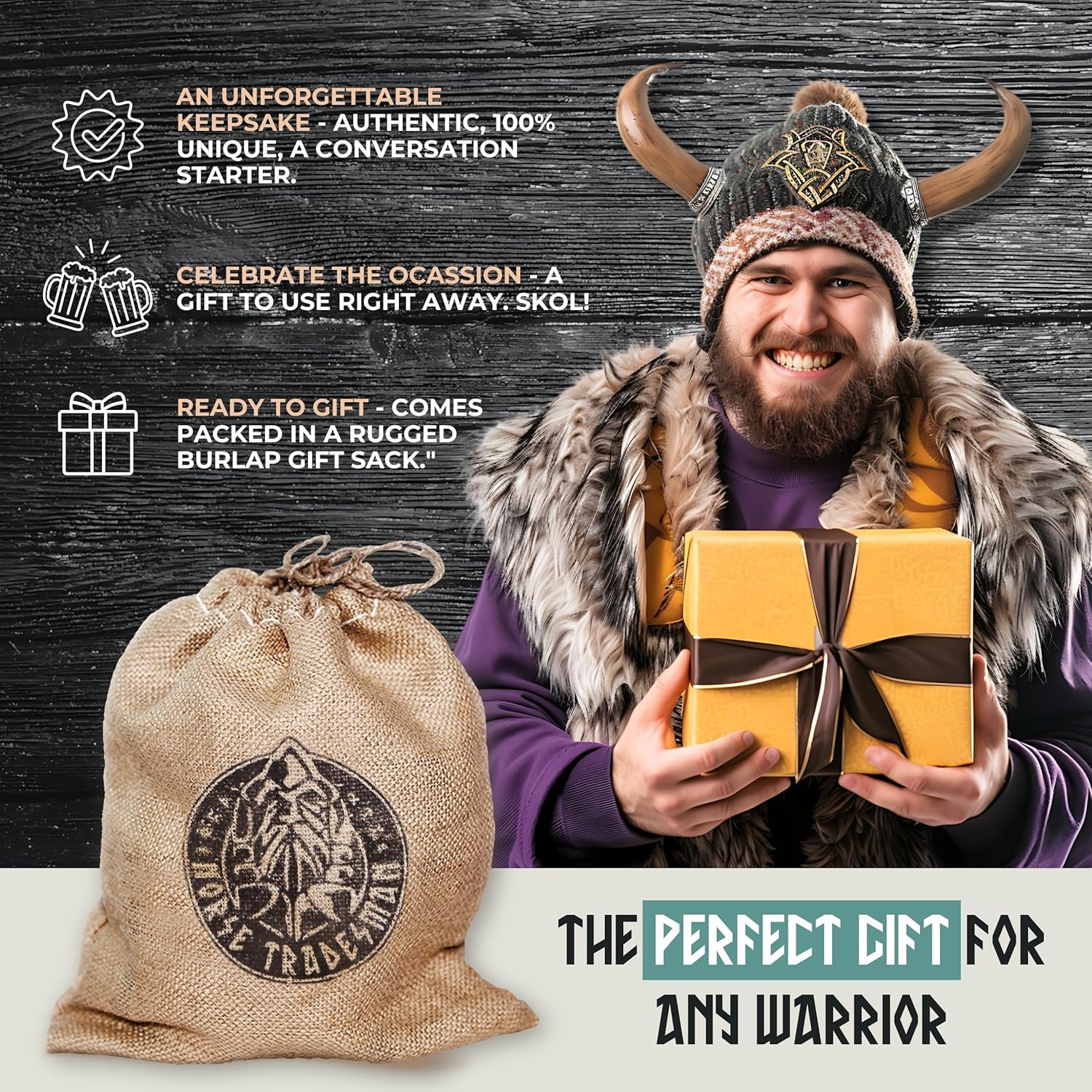 Norse Tradesman funda de cuero marrón facilita transporte seguro y con estilo.