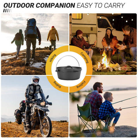 Mango de acero inoxidable en olla Northriver Casting para mover con seguridad