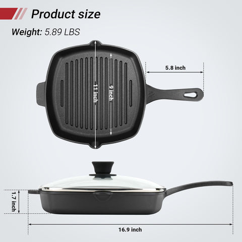 Manija ergonómica Northriver Casting para mejor control al cocinar a temperatura.
