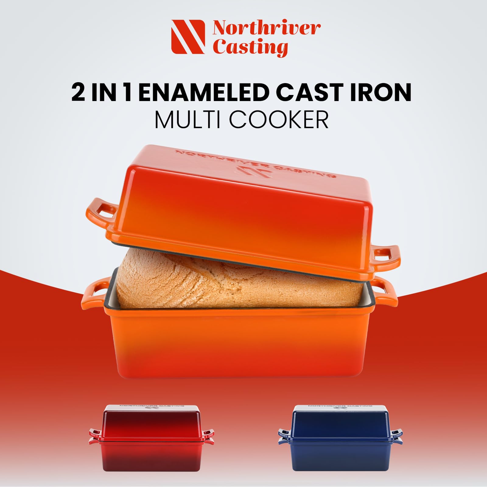 Northriver Casting: superficie esmaltada, fácil limpieza y desmoldeo