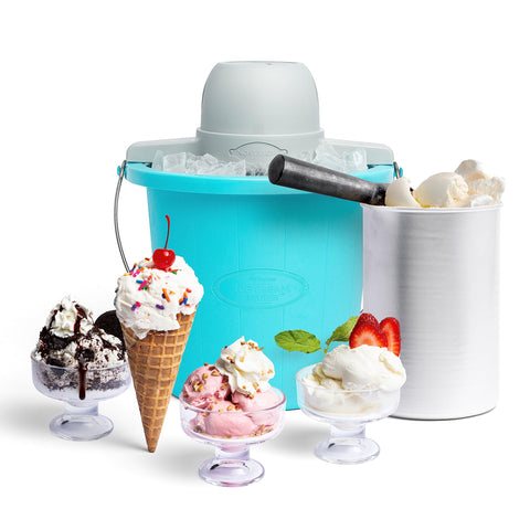 Nostalgia máquina de helado, motor eléctrico potente para preparaciones rápidas.