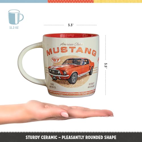 Nostalgic-Art Taza diseño retro de cerámica para momentos de pausa.