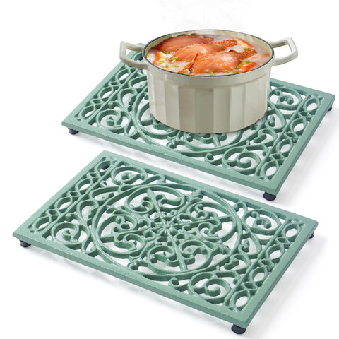 Posavasos para ollas Notakia con hierro forjado y patrón ornamental para encimeras