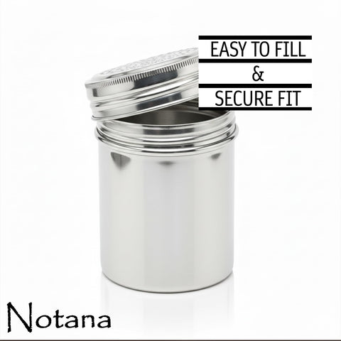 Notana diseño ergonómico para agarre cómodo y control al espolvorear