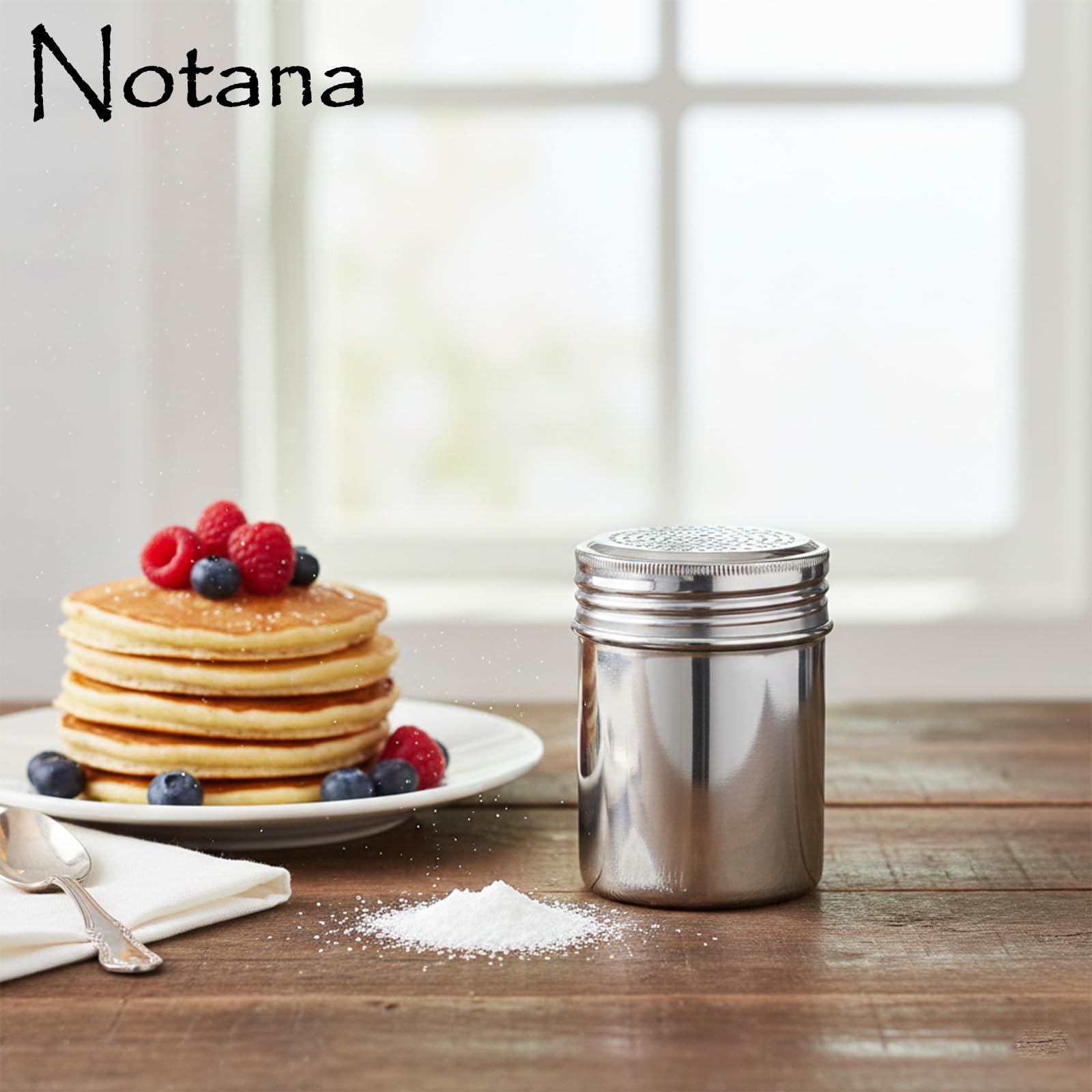 Notana versatilidad 2-pack para sal pimienta azúcar o harina