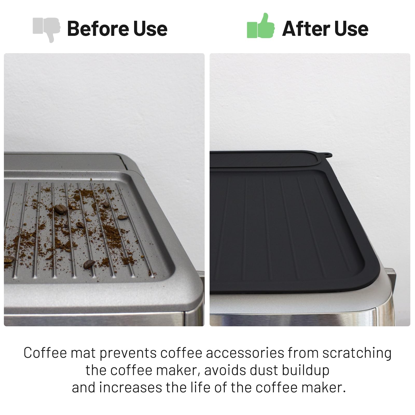 NOTSEK superficie de trabajo para accesorios de café Breville 878/881, limpia.