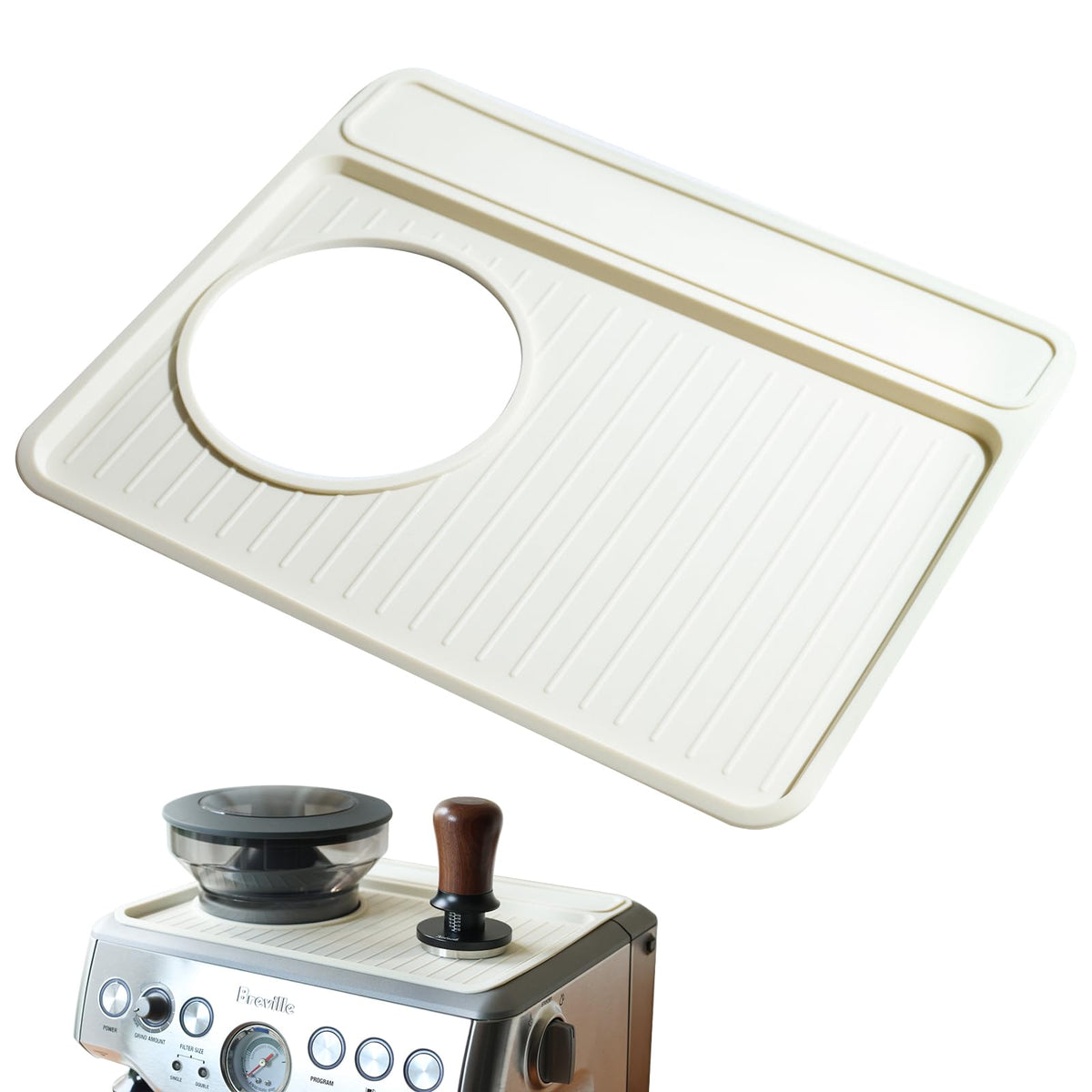 NOTSEK tamping mat para Breville 870-880 cubre la superficie y protege la encimera