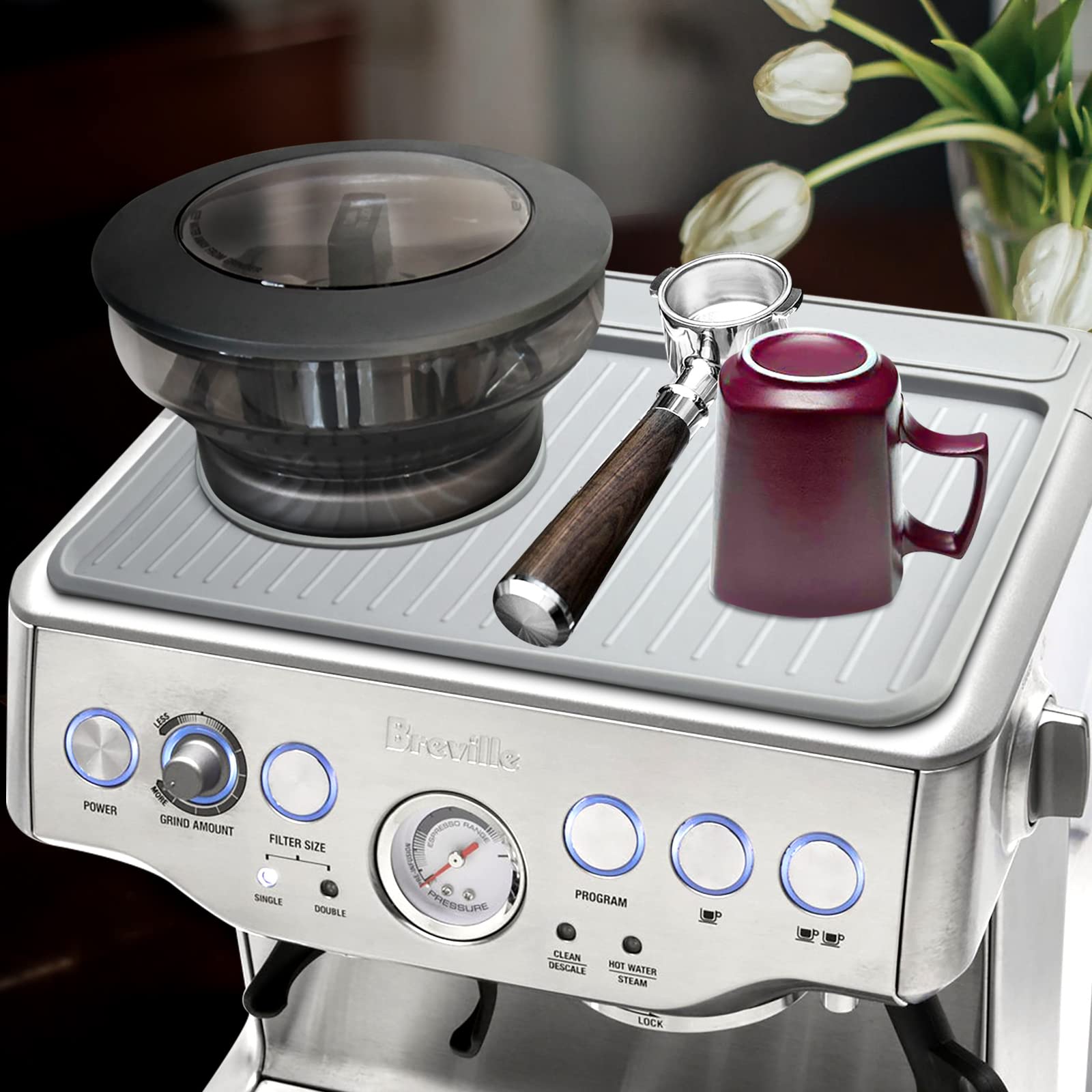 NOTSEK tapete espresso para Barista Touch/Express, antideslizante y seguro