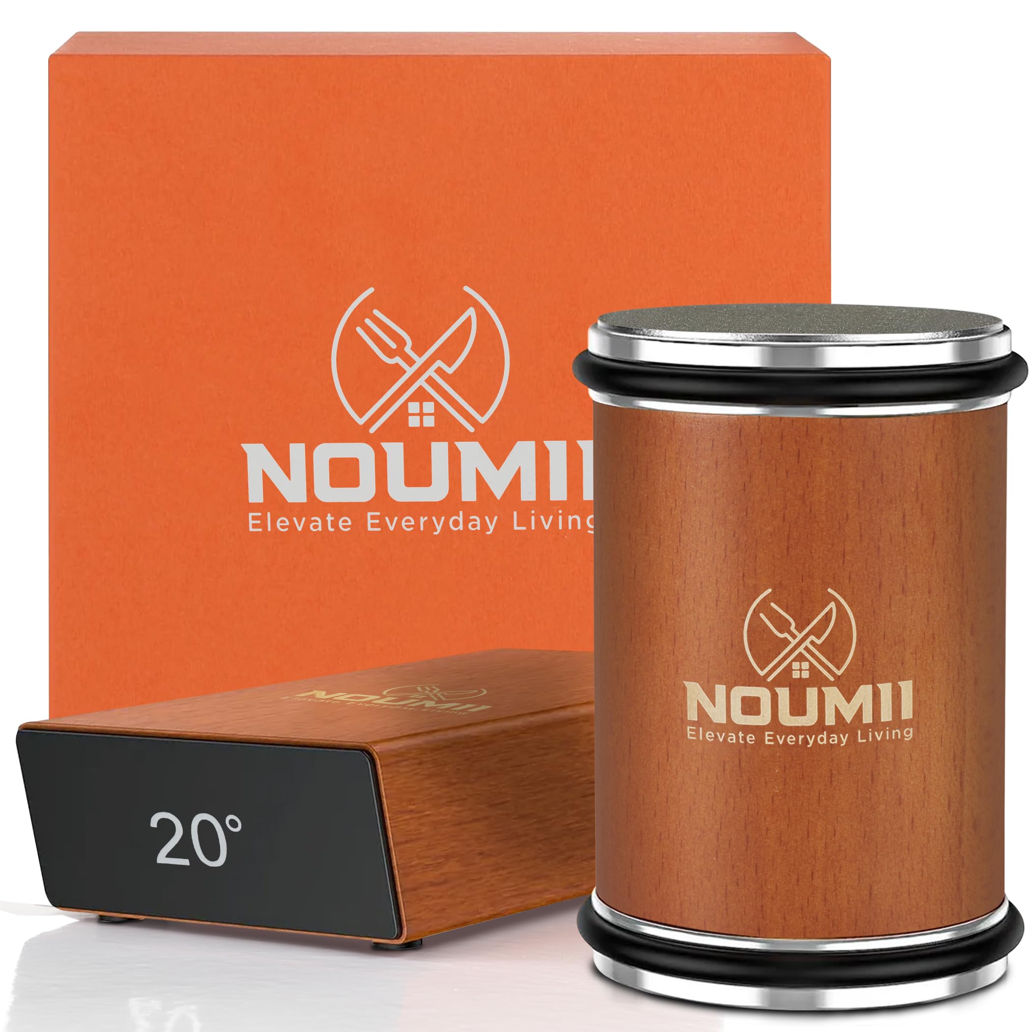 Noumii afilador rodante para cuchillos 15° para cortes finos y consistentes.