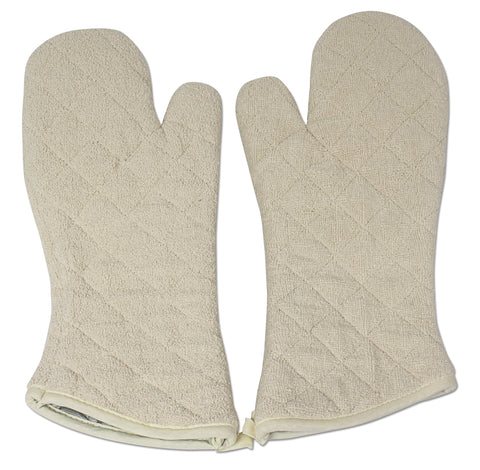 Guantes Nouvelle Legende para horno con algodón terry: protección de antebrazo al sacar del horno.
