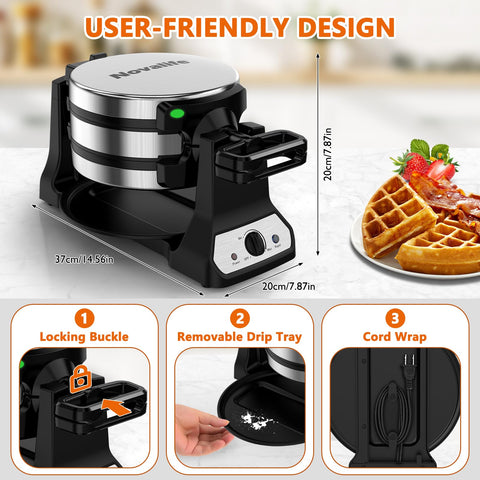 Novalife gofrera diseño compacto encaja en cocinas pequeñas
