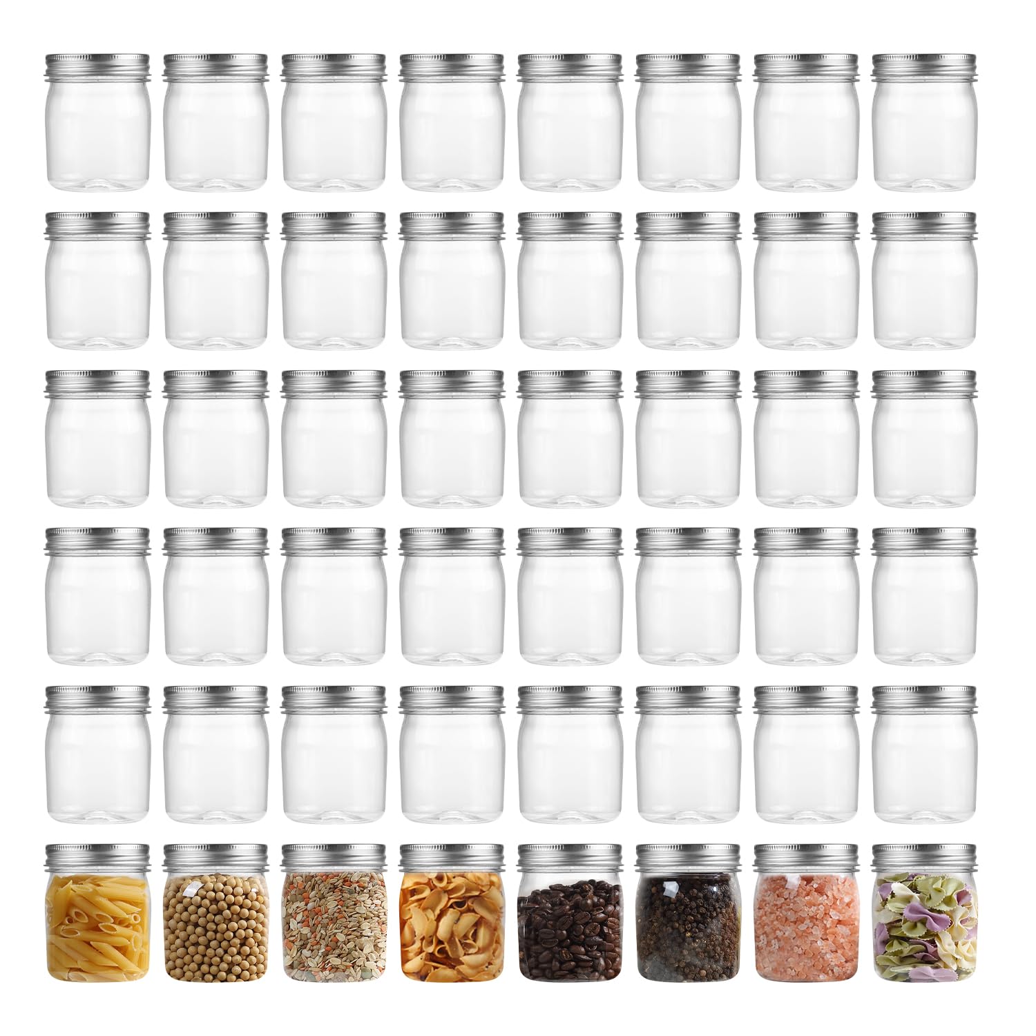 novelinks botes plástico 8 onzas con tapa, ideal para almacenamiento portátil