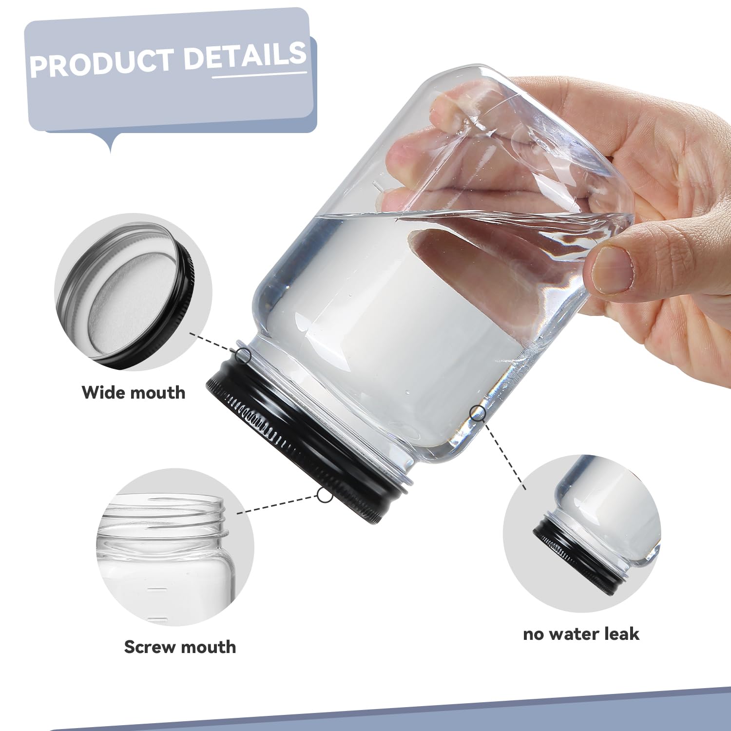 novelinks envases plástico compactos 473 ml ideales para viaje y organización