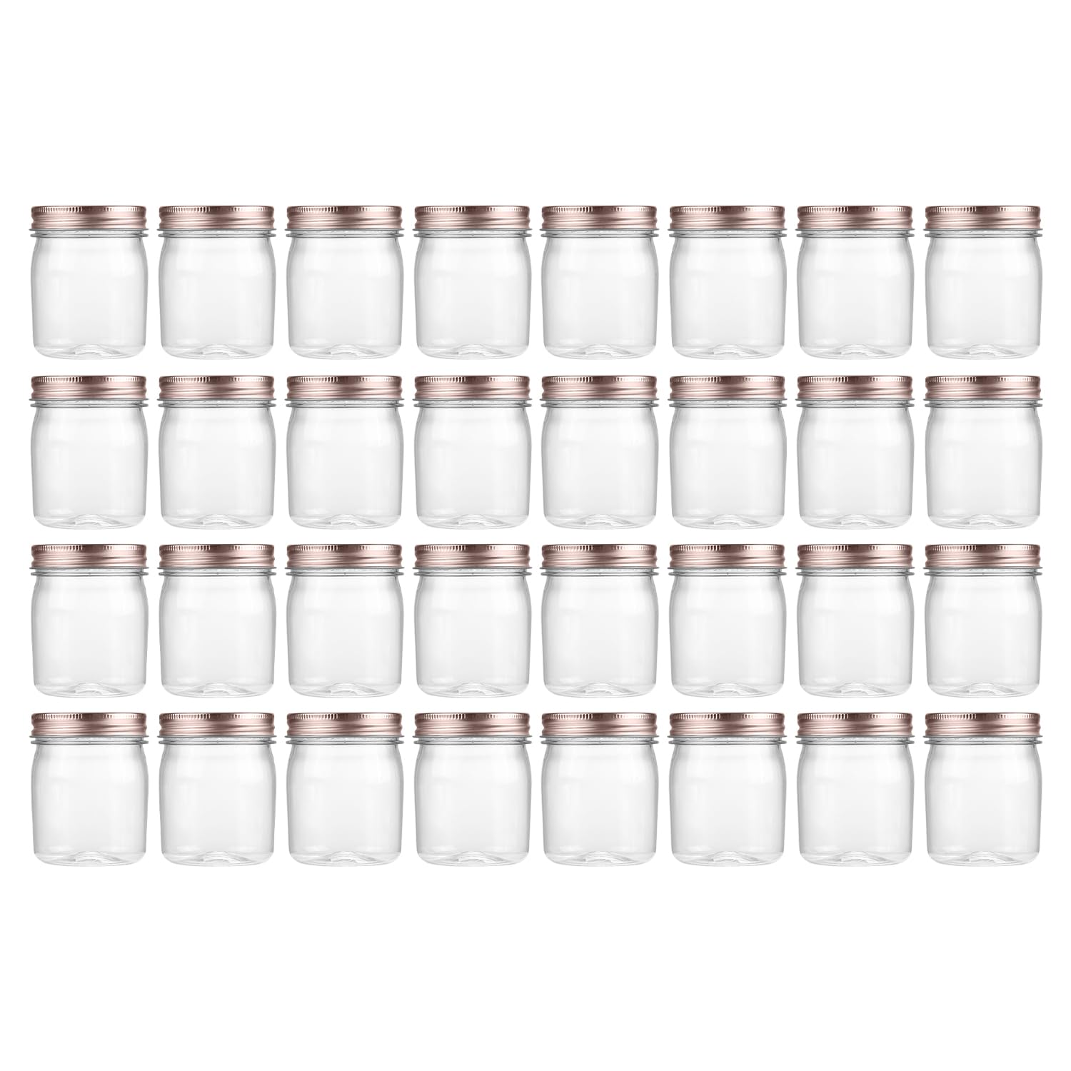 novelinks frascos plástico 8oz claros con tapa rosca para almacenamiento seguro.