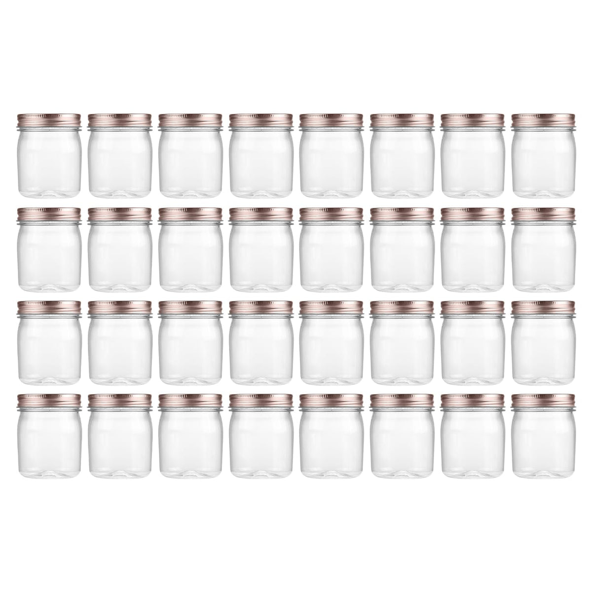 novelinks frascos plástico 8oz claros con tapa rosca para almacenamiento seguro.