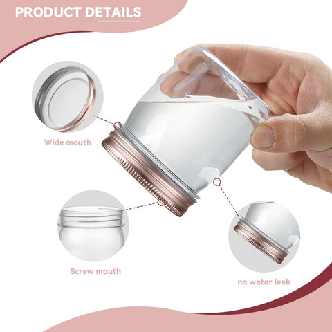 novelinks frascos plástico 8oz claros para manualidades y proyectos creativos.