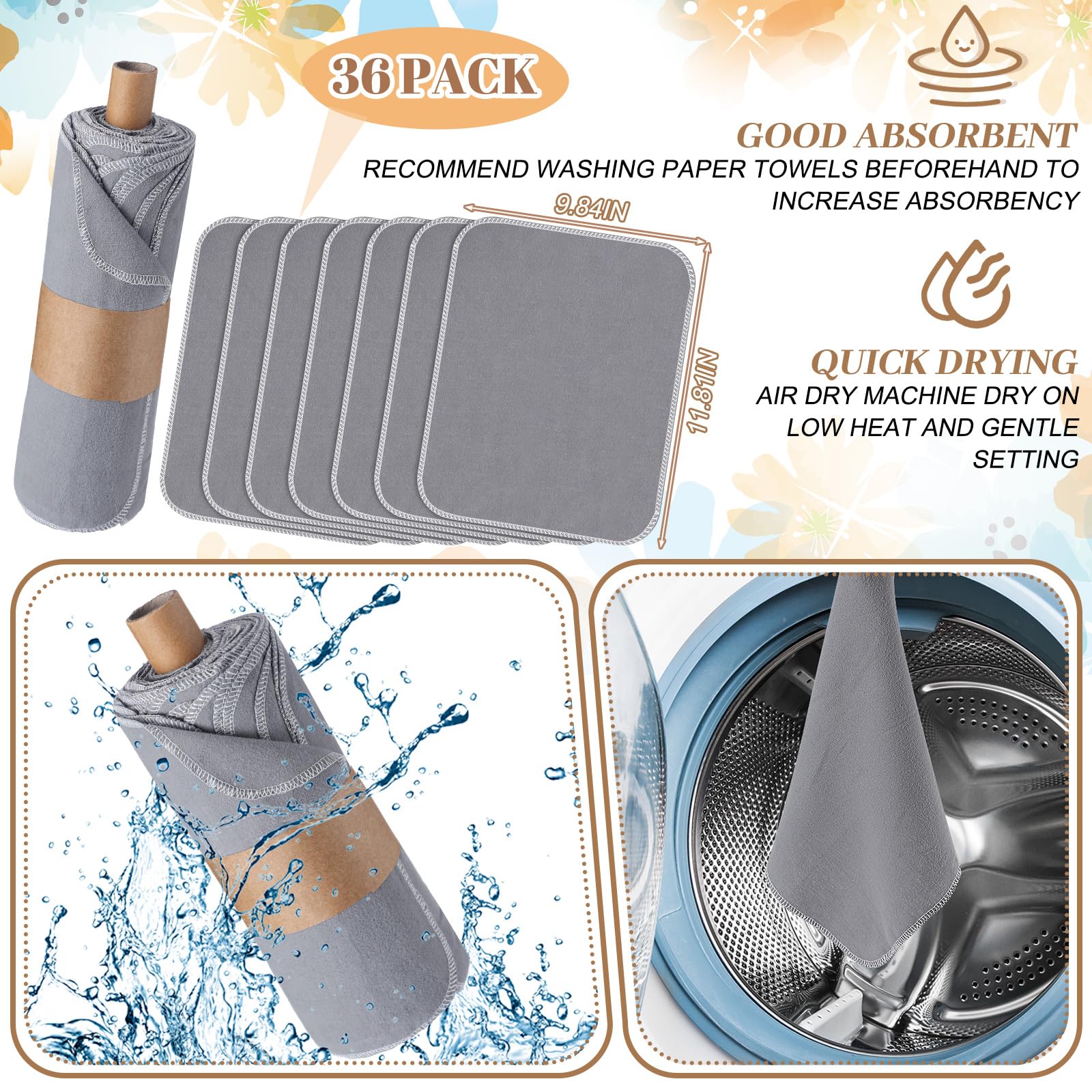 Paños de Noveread aptos para lavado a mano o lavadora