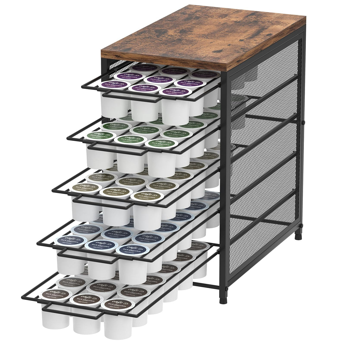 NOVIMANGO cajón organizador de cápsulas, frente para cocina ordenada