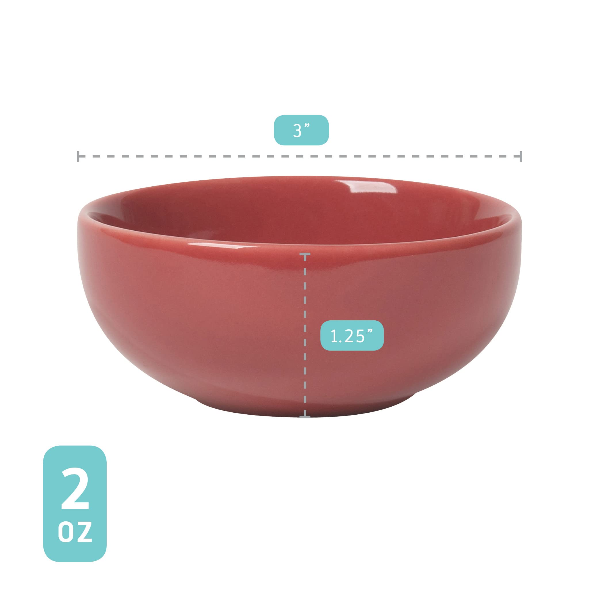 Now Designs Canyon tazones para servir salsas y condimentos.