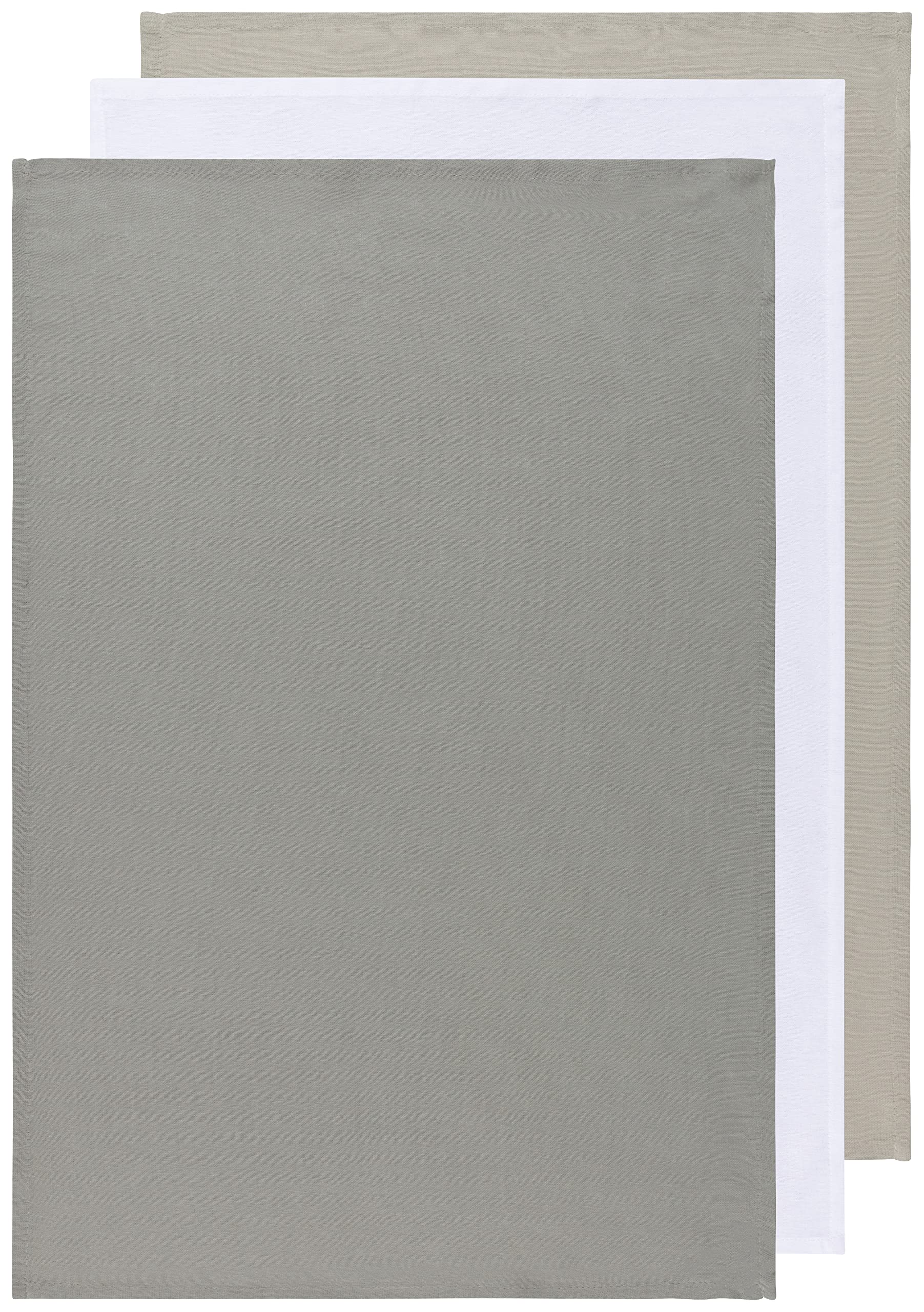 Now Designs: toallas de harina gris-blanco Moonstruck para utensilios y verduras