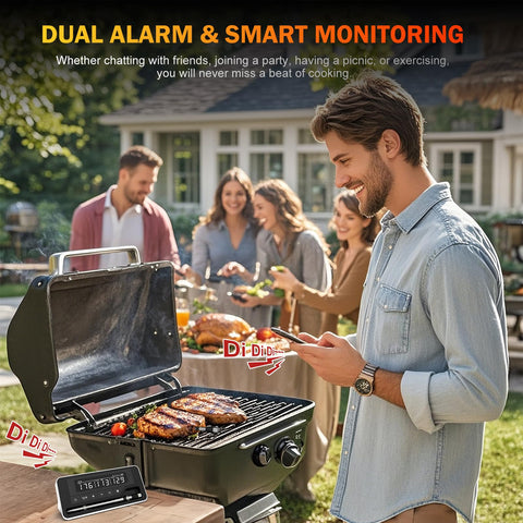 NoWoW punta 5mm sonda para insertar fácilmente en la carne.