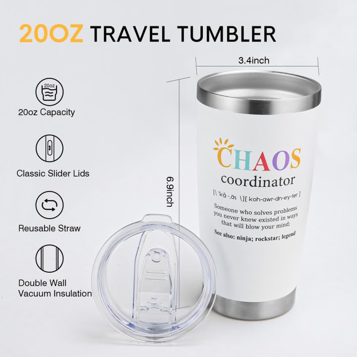 NOWWISH Vaso Coordinadora del Caos, detalle de tapa, a prueba de fugas para el bolso.