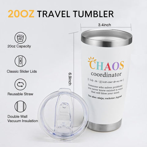 NOWWISH Vaso Coordinadora del Caos, detalle de tapa, a prueba de fugas para el bolso.