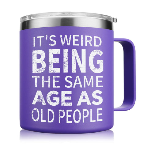 Taza NOWWISH 14oz, acero inoxidable, aislamiento doble, para bebidas frías o calientes.