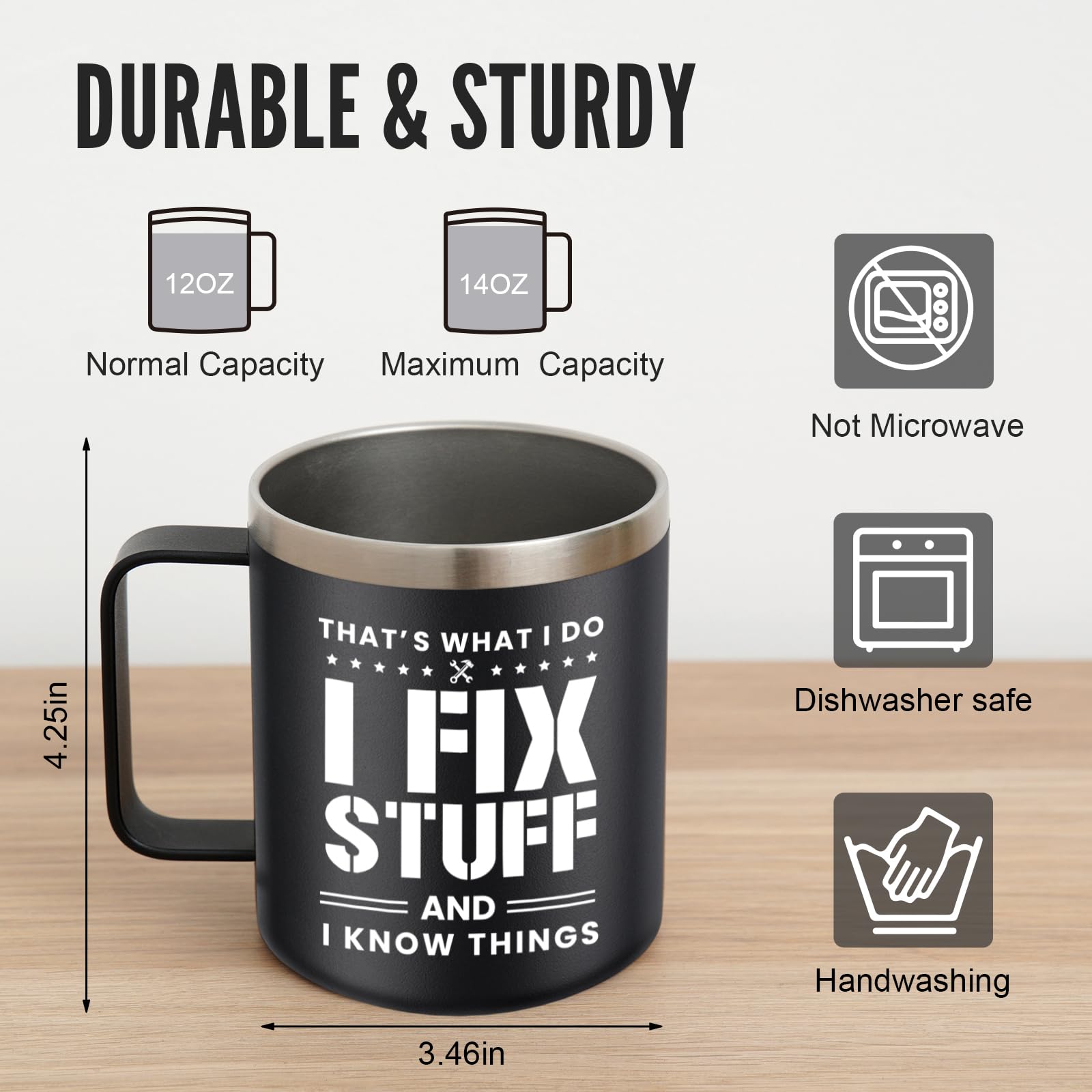 NOWWISH taza para viaje, durable y sin derrames