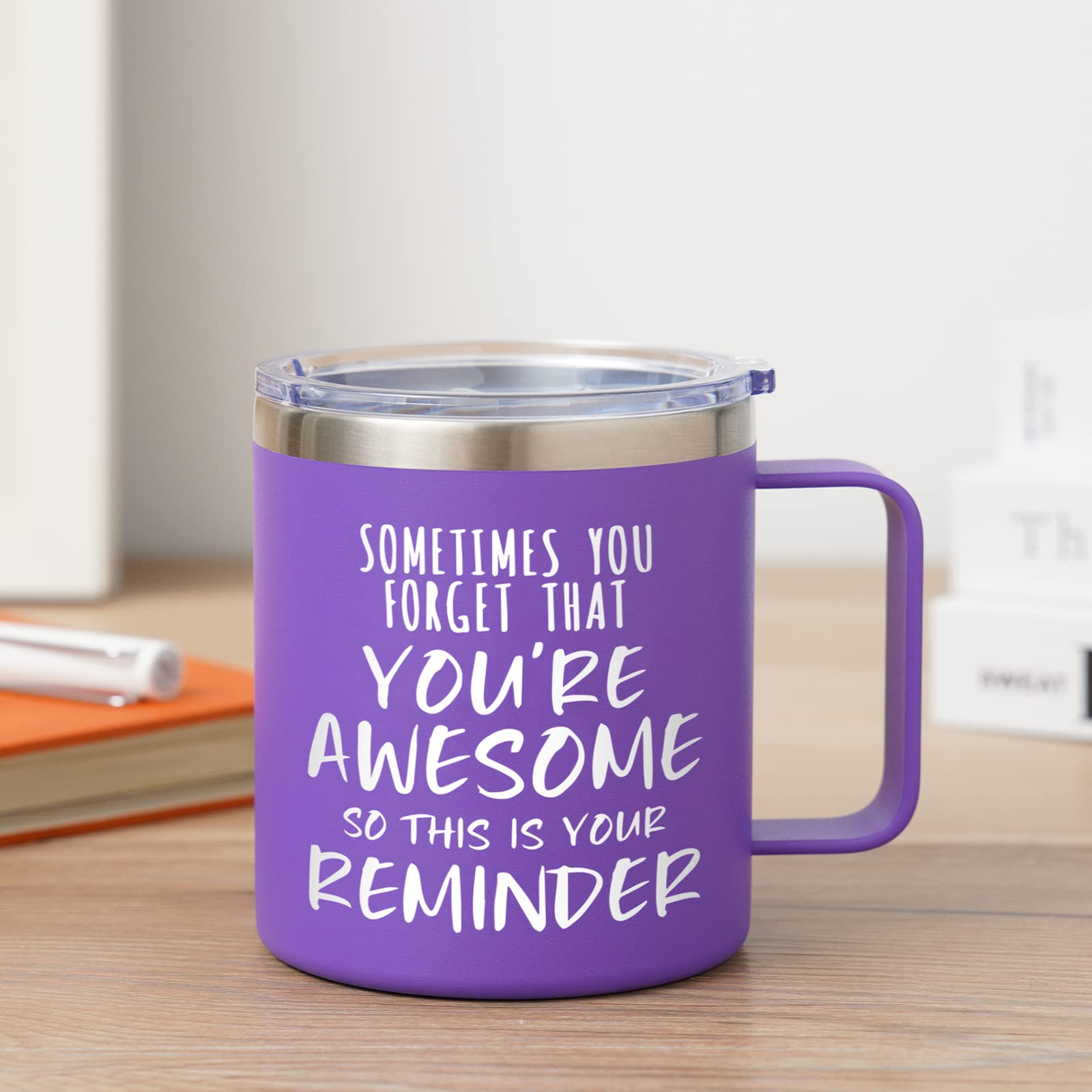 NOWWISH taza con frase inspiradora, regalo motivador para ella.